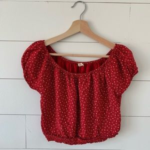 Hollister cropped blouse